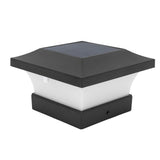 Solar Capital Lamp White Light 2000mAh IP65 LED Solar Post Cap Lights for Courtyard Fences Bridge 3W 6000K - Front View