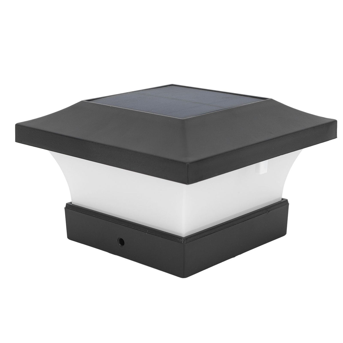 Solar Capital Lamp White Light 2000mAh IP65 LED Solar Post Cap Lights for Courtyard Fences Bridge 3W 6000K