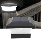 Solar Capital Lamp White Light 2000mAh IP65 LED Solar Post Cap Lights for Courtyard Fences Bridge 3W 6000K - Extra Image