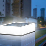 Outdoor Solar Post Light IP67 Waterproof Solar Powered Post Light for Courtyards Railings Column Fences