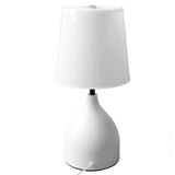 Bedside Table Lamp 5V Dimmer Touch Switch White Nightstand Lamp for Kids Room Living Room Bedroom Office - Front View
