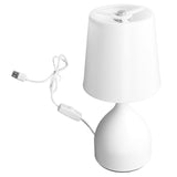 Bedside Table Lamp 5V Dimmer Touch Switch White Nightstand Lamp for Kids Room Living Room Bedroom Office - 45-Degree Angle