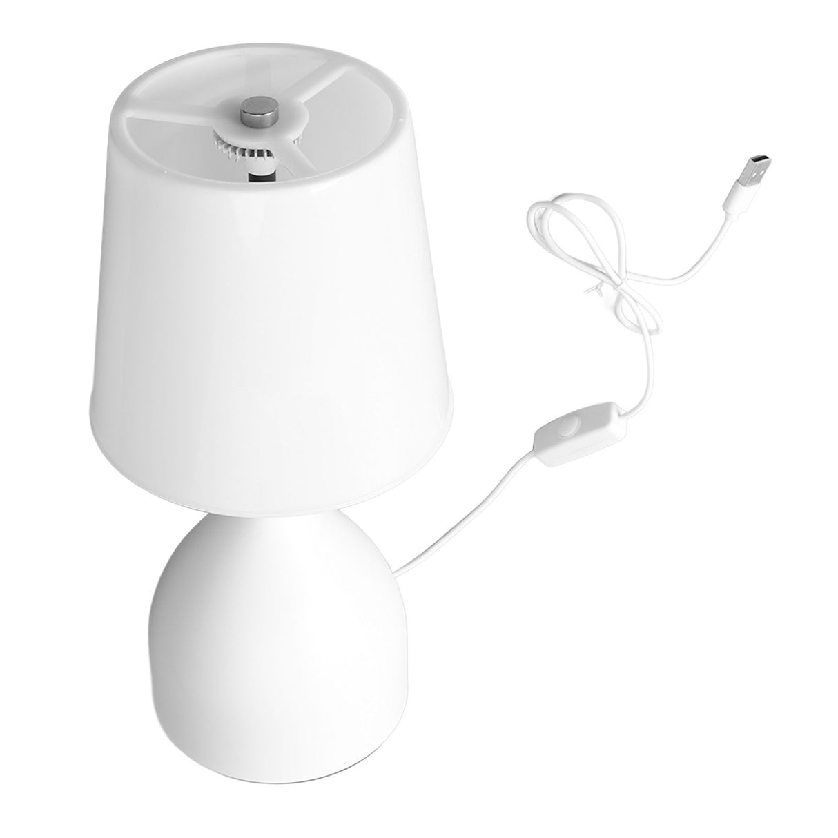 Bedside Table Lamp 5V Dimmer Touch Switch White Nightstand Lamp for Kids Room Living Room Bedroom Office