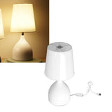 Bedside Table Lamp 5V Dimmer Touch Switch White Nightstand Lamp for Kids Room Living Room Bedroom Office - Extra Image