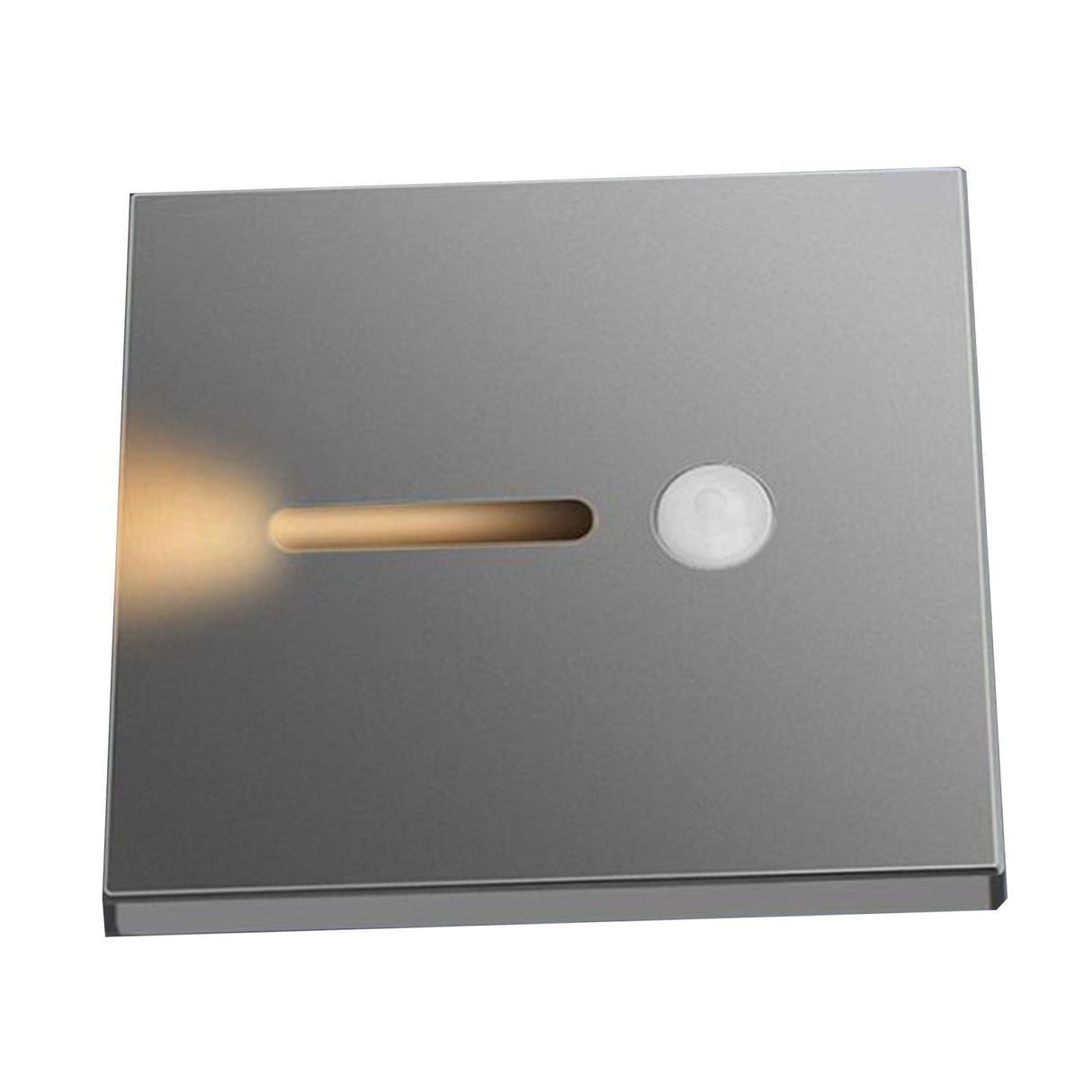 LED Motion Sensor Night Light ABS Small LED Induction Lamp for Bedside Corridor Hallway Grey