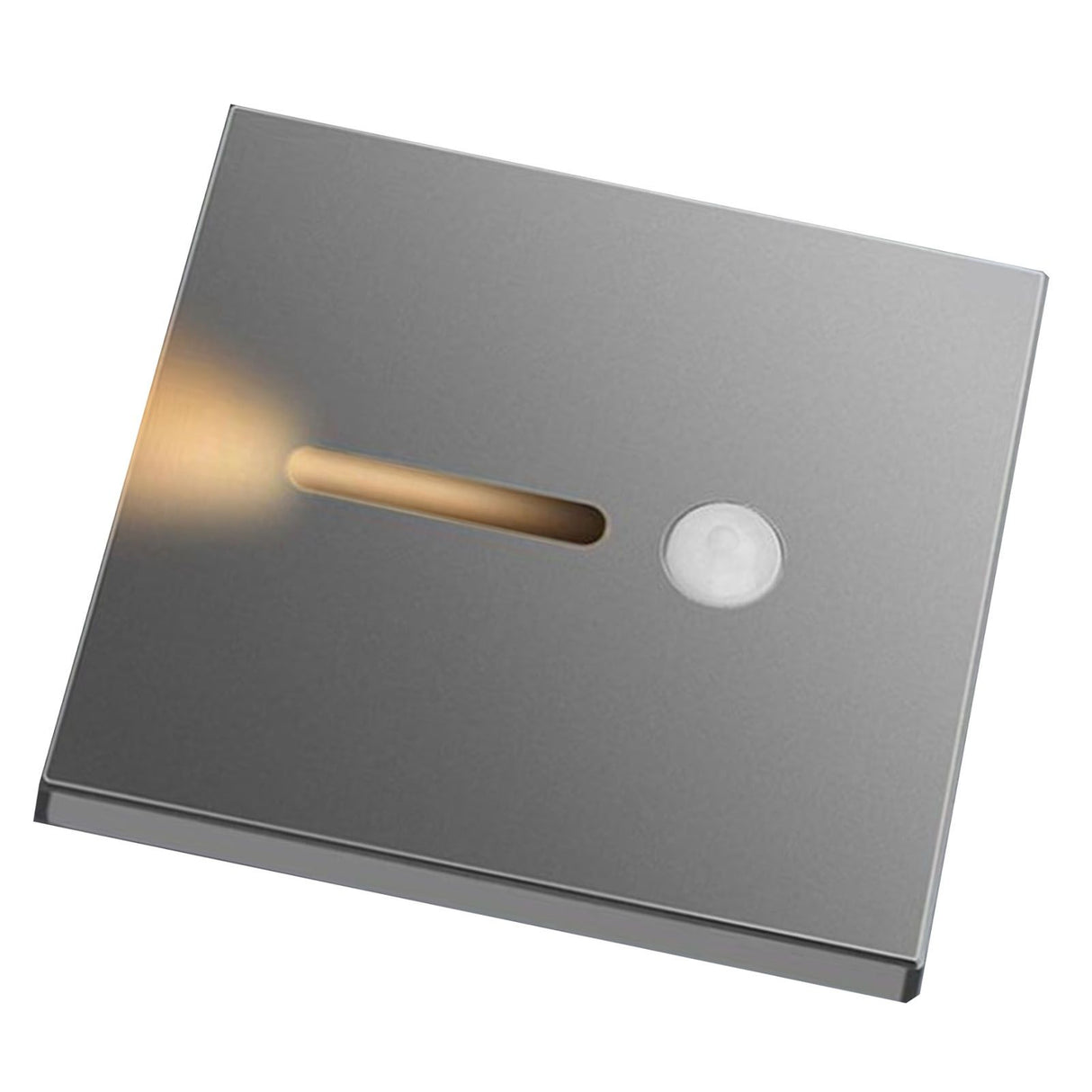 LED Motion Sensor Night Light ABS Small LED Induction Lamp for Bedside Corridor Hallway Grey