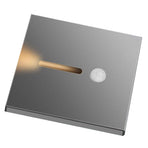 LED Motion Sensor Night Light ABS Small LED Induction Lamp for Bedside Corridor Hallway Grey