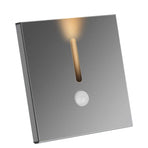 LED Motion Sensor Night Light ABS Small LED Induction Lamp for Bedside Corridor Hallway Grey