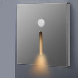 LED Motion Sensor Night Light ABS Small LED Induction Lamp for Bedside Corridor Hallway Grey