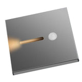 LED Motion Sensor Night Light ABS Small LED Induction Lamp for Bedside Corridor Hallway Grey