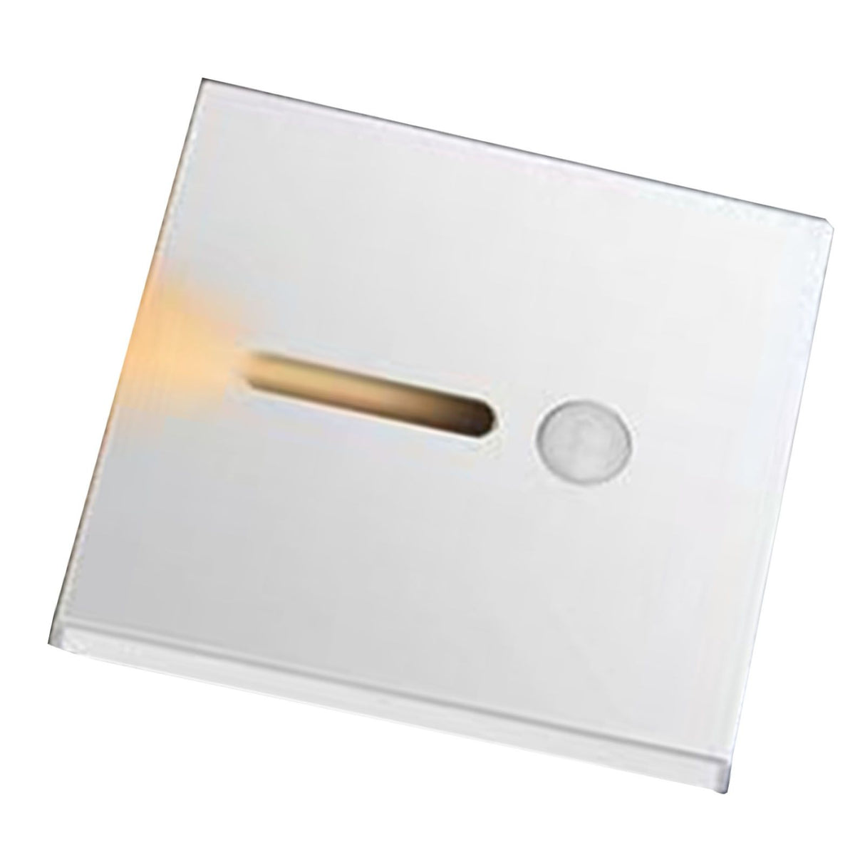 LED Motion Sensor Night Light ABS Small LED Induction Lamp for Bedside Corridor Hallway White