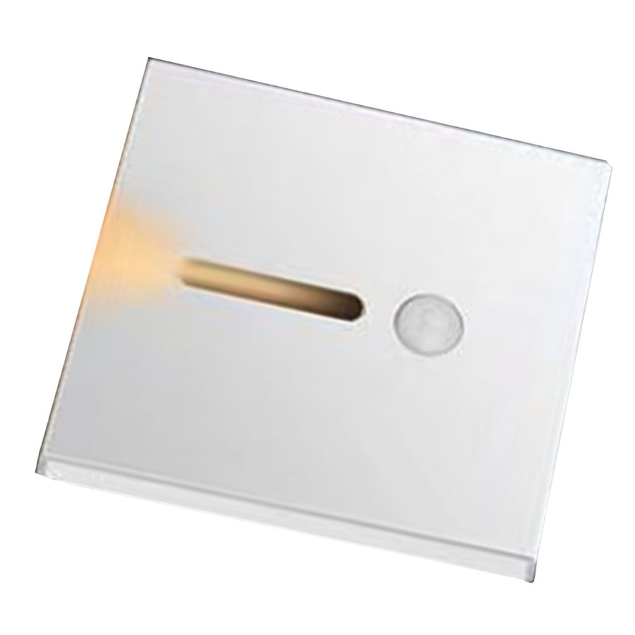 LED Motion Sensor Night Light ABS Small LED Induction Lamp for Bedside Corridor Hallway White