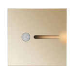 LED Motion Sensor Night Light ABS Small LED Induction Lamp for Bedside Corridor Hallway Gold