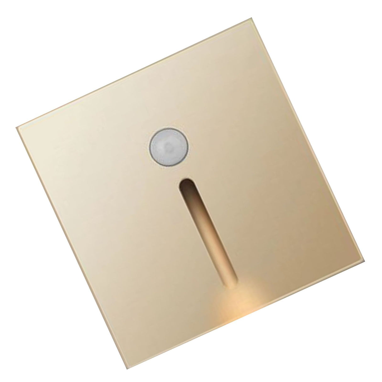 LED Motion Sensor Night Light ABS Small LED Induction Lamp for Bedside Corridor Hallway Gold