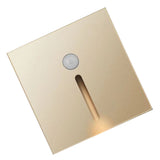 LED Motion Sensor Night Light ABS Small LED Induction Lamp for Bedside Corridor Hallway Gold - Extra Image