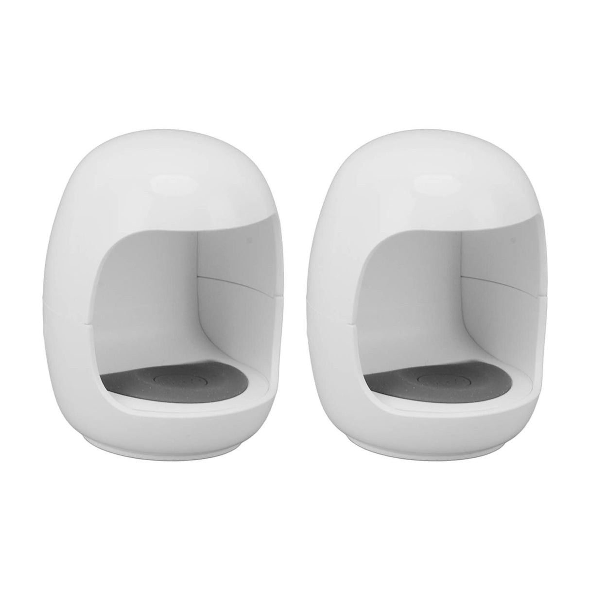 2Pcs Mini LED Nail Lamp Cute Mini Eggshell Quick Drying Portable UV Gel Nail Lamp for Home Nail Salon