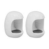 2Pcs Mini LED Nail Lamp Cute Mini Eggshell Quick Drying Portable UV Gel Nail Lamp for Home Nail Salon - Rear View