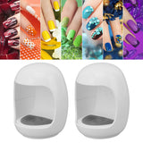 2Pcs Mini LED Nail Lamp Cute Mini Eggshell Quick Drying Portable UV Gel Nail Lamp for Home Nail Salon