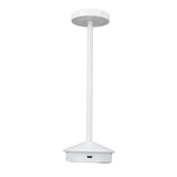 Rechargeable LED Table Lamp 2000mAh Cordless Battery Operated Metal Bedside USB C Desk Light Portable 3 Modes Dimmable White - Side View