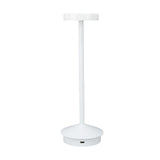 Rechargeable LED Table Lamp 2000mAh Cordless Battery Operated Metal Bedside USB C Desk Light Portable 3 Modes Dimmable White