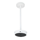 Rechargeable LED Table Lamp 2000mAh Cordless Battery Operated Metal Bedside USB C Desk Light Portable 3 Modes Dimmable White - Close-Up Angle