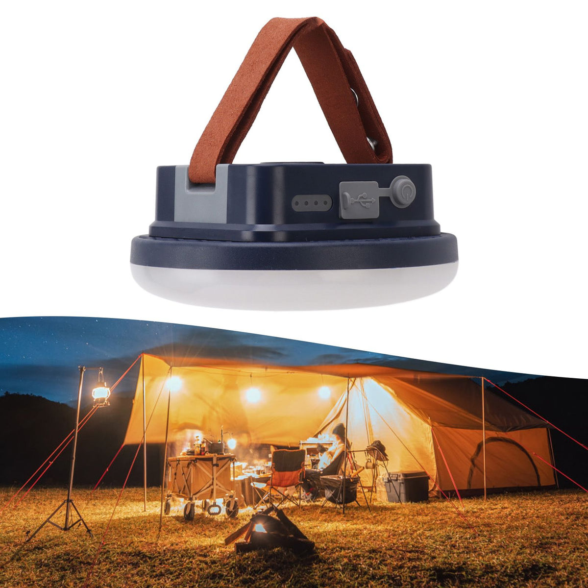 Magnetic Tent Light IP55 Waterproof 1600lm 8400mAh Dimmable Dual Color Outdoor Camping Lantern for Emergency