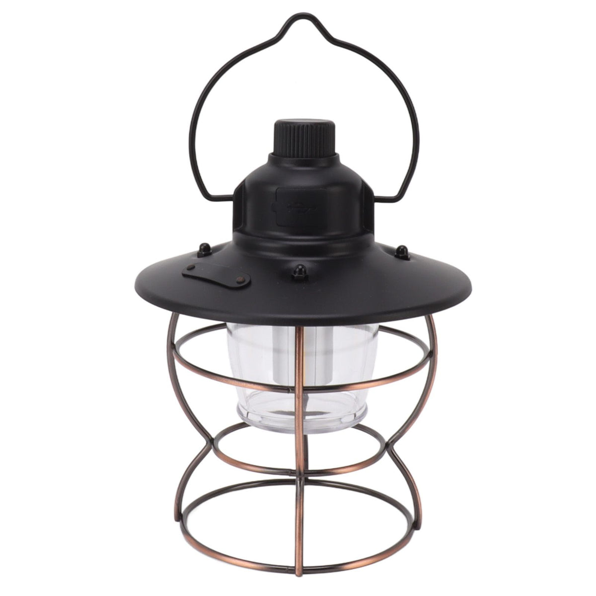 LED Camping Lantern Portable 3 Light Modes USB Charge Stepless Dimming LED Vintage Lantern for Hiking Camping Emergency