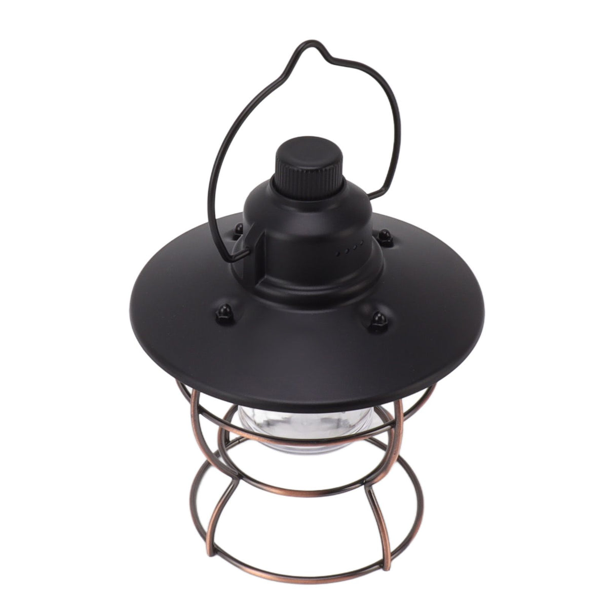 LED Camping Lantern Portable 3 Light Modes USB Charge Stepless Dimming LED Vintage Lantern for Hiking Camping Emergency