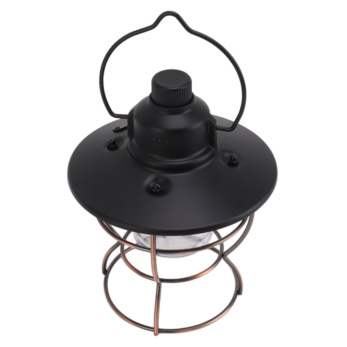 LED Camping Lantern Portable 3 Light Modes USB Charge Stepless Dimming LED Vintage Lantern for Hiking Camping Emergency