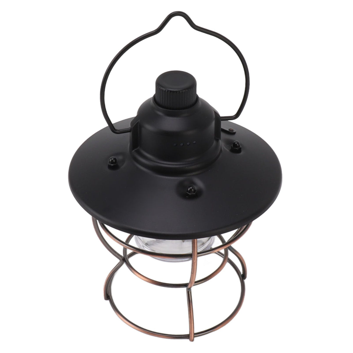 LED Camping Lantern Portable 3 Light Modes USB Charge Stepless Dimming LED Vintage Lantern for Hiking Camping Emergency