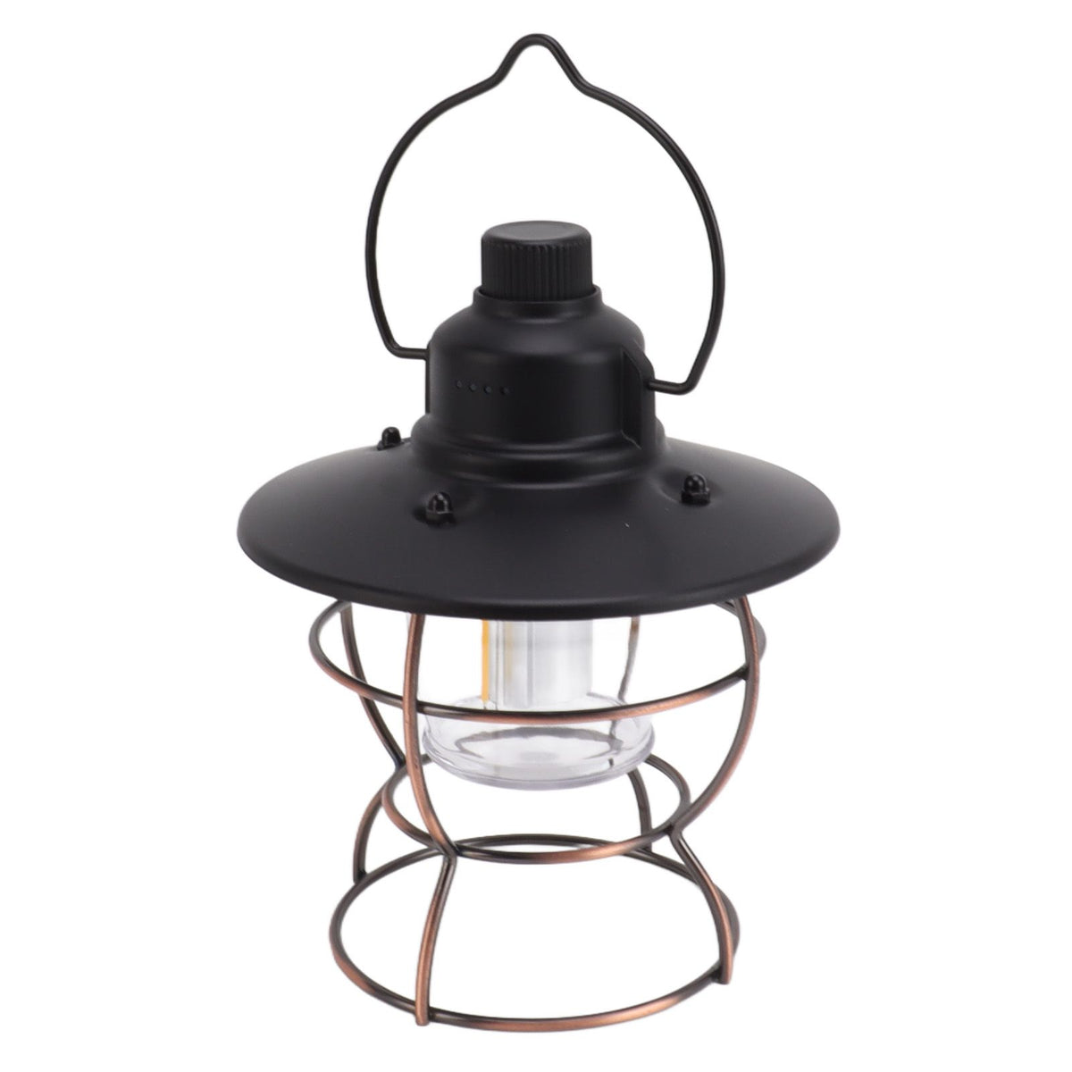 LED Camping Lantern Portable 3 Light Modes USB Charge Stepless Dimming LED Vintage Lantern for Hiking Camping Emergency