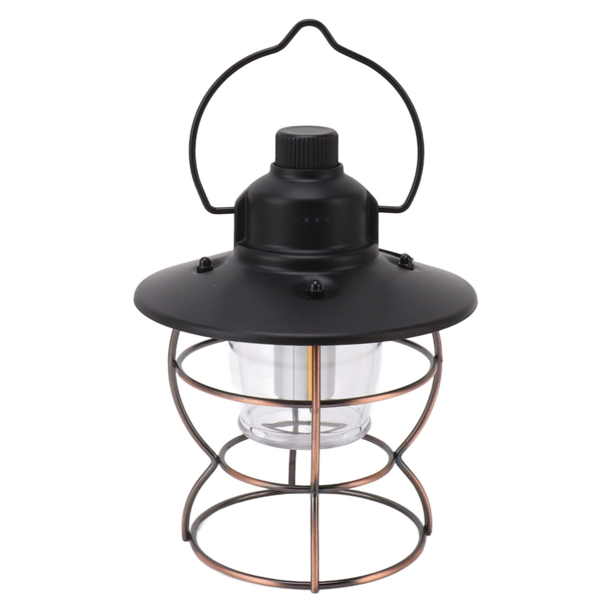 LED Camping Lantern Portable 3 Light Modes USB Charge Stepless Dimming LED Vintage Lantern for Hiking Camping Emergency