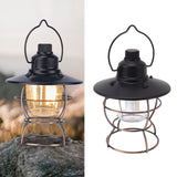 LED Camping Lantern Portable 3 Light Modes USB Charge Stepless Dimming LED Vintage Lantern for Hiking Camping Emergency - Extra Image