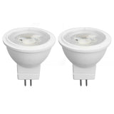 2Pcs MR11 Light Bulb High Brightness 3W 110V Faster Heat Dissipation GU4 Spotlight Bulbs for Landscape Lighting Bedroom Kitchen White Light