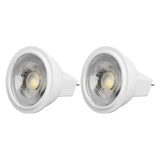 2Pcs MR11 Light Bulb High Brightness 3W 110V Faster Heat Dissipation GU4 Spotlight Bulbs for Landscape Lighting Bedroom Kitchen Warm Light - Side View