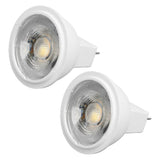 2Pcs MR11 Light Bulb High Brightness 3W 110V Faster Heat Dissipation GU4 Spotlight Bulbs for Landscape Lighting Bedroom Kitchen Warm Light