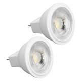 2Pcs MR11 Light Bulb High Brightness 3W 110V Faster Heat Dissipation GU4 Spotlight Bulbs for Landscape Lighting Bedroom Kitchen Warm Light - Low Angle