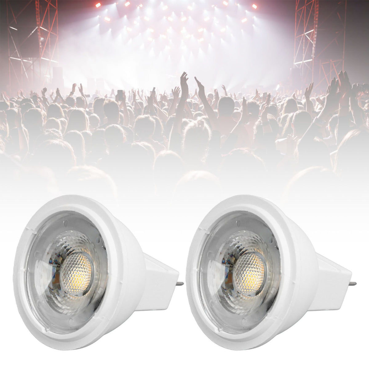 2Pcs MR11 Light Bulb High Brightness 3W 110V Faster Heat Dissipation GU4 Spotlight Bulbs for Landscape Lighting Bedroom Kitchen Warm Light