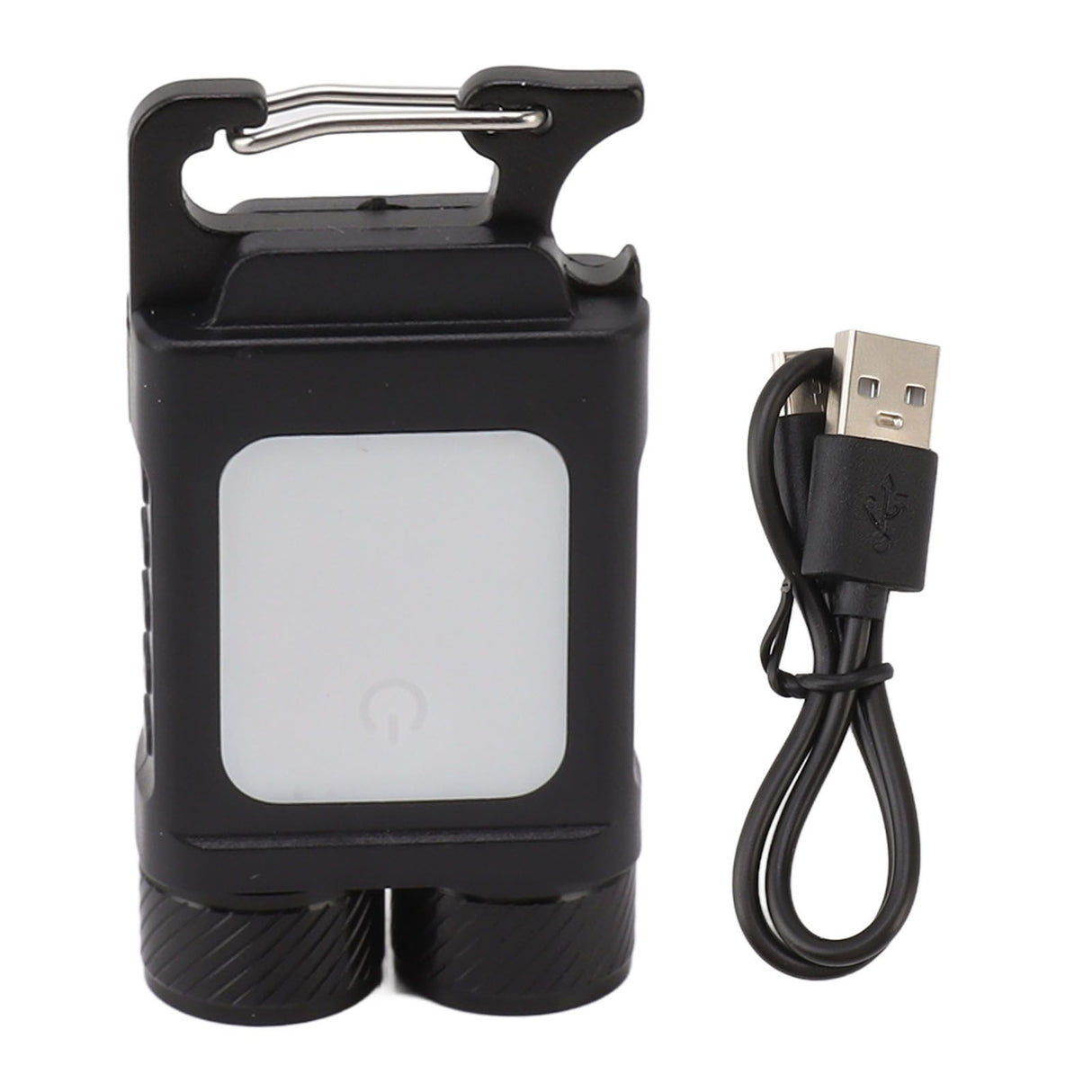 LED Keychain Flashlight 800LM USB Rechargeable Portable Mini Keychain Work Light Pocket Flashlight for Camping Hiking Fishing