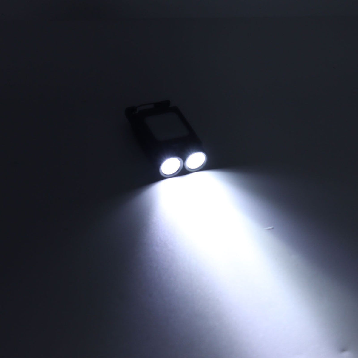 LED Keychain Flashlight 800LM USB Rechargeable Portable Mini Keychain Work Light Pocket Flashlight for Camping Hiking Fishing