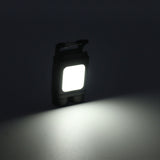 LED Keychain Flashlight 800LM USB Rechargeable Portable Mini Keychain Work Light Pocket Flashlight for Camping Hiking Fishing