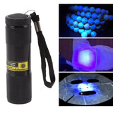 Small UV Flashlight 9 Led 395nm Purple Light Flashlight Mini Pet Urine Detector Light for Dog Cat Dry Stains Resin Curing