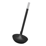 Cordless Table Lamp Innovative Candle Shape 3 Levels Brightness Dimmable Rechargeable LED Desk Lamp Black - Front View