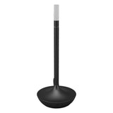 Cordless Table Lamp Innovative Candle Shape 3 Levels Brightness Dimmable Rechargeable LED Desk Lamp Black - Top-Down View