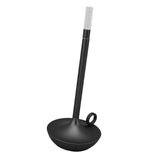 Cordless Table Lamp Innovative Candle Shape 3 Levels Brightness Dimmable Rechargeable LED Desk Lamp Black - 45-Degree Angle