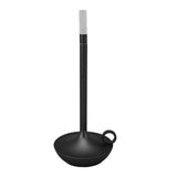Cordless Table Lamp Innovative Candle Shape 3 Levels Brightness Dimmable Rechargeable LED Desk Lamp Black - Low Angle