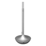Cordless Table Lamp Innovative Candle Shape 3 Levels Brightness Dimmable Rechargeable LED Desk Lamp Silver - Top-Down View