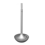 Cordless Table Lamp Innovative Candle Shape 3 Levels Brightness Dimmable Rechargeable LED Desk Lamp Silver - Extra Image
