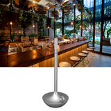 Cordless Table Lamp Innovative Candle Shape 3 Levels Brightness Dimmable Rechargeable LED Desk Lamp Silver - Extra Image