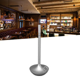 Cordless Table Lamp Innovative Candle Shape 3 Levels Brightness Dimmable Rechargeable LED Desk Lamp Silver - Extra Image